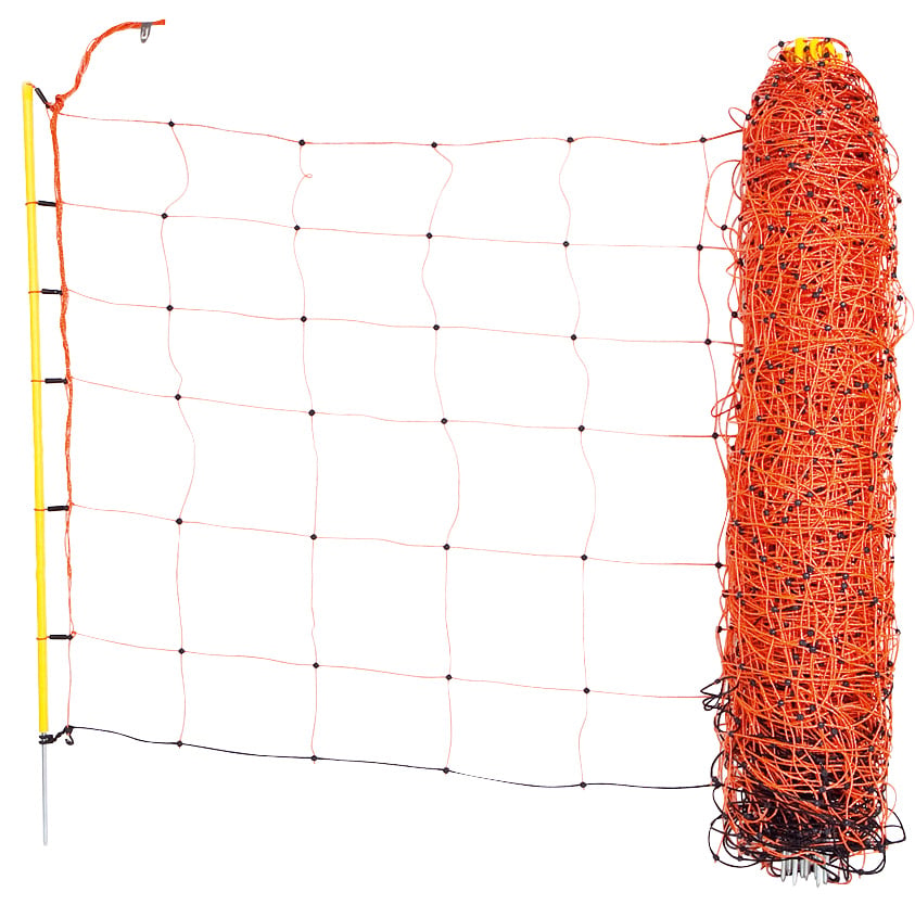 Siatka dla owiec ClassicNet, 50m x 90cm, pomarańczowa, pojedynczy  szpic, Kerbl