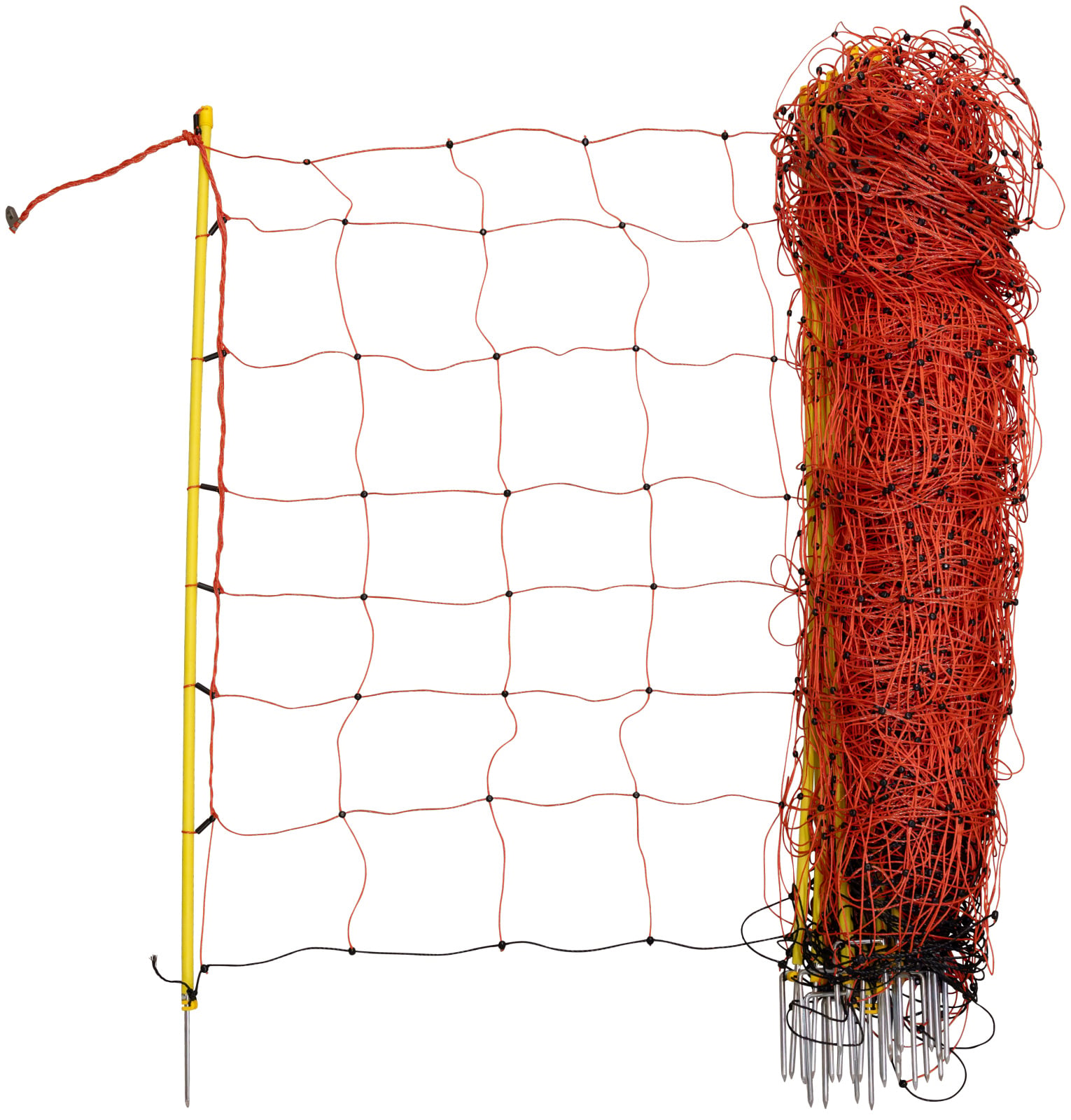 Siatka dla owiec ClassicNet, 50m x 108cm, pomarańczowa, pojedynczy  szpic, Kerbl